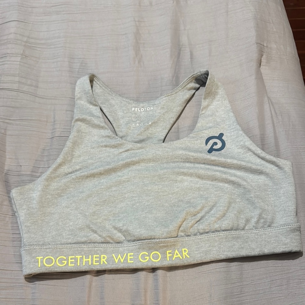 Peloton Gray Sports Bra